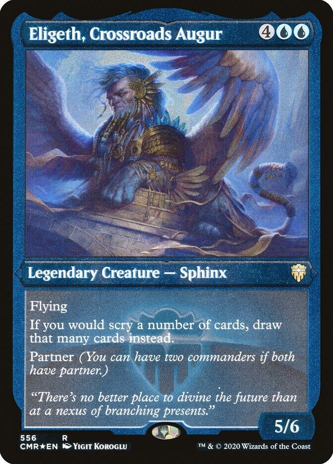 Image for Eligeth, Crossroads Augur (Foil Etched) (556) [Commander Legends]