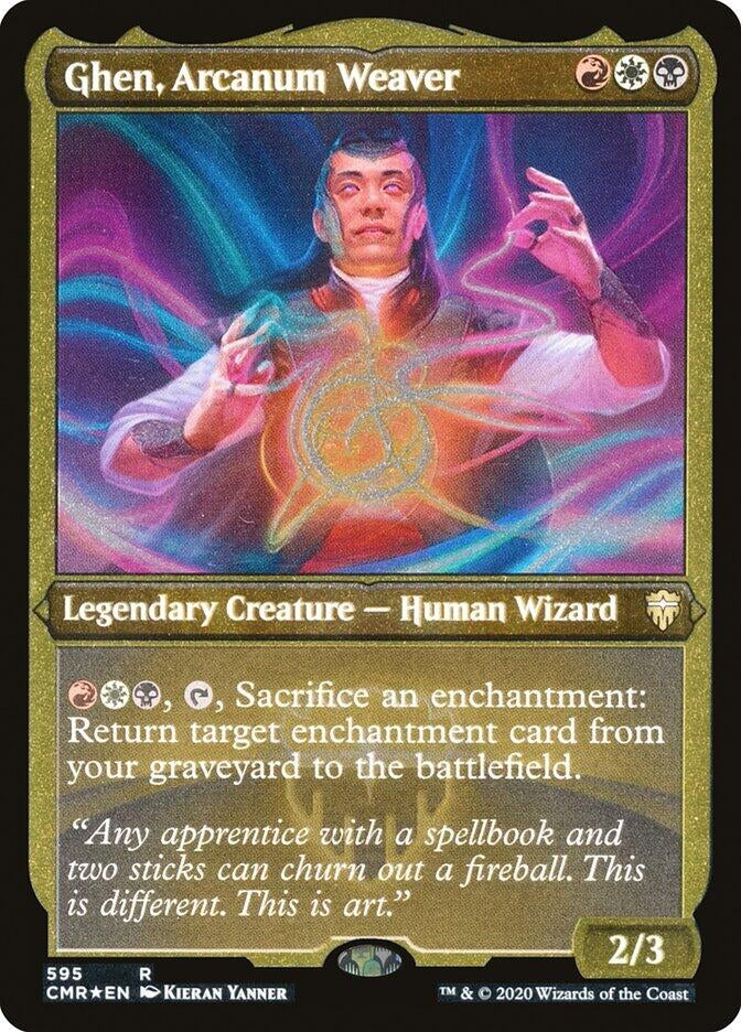 Image for Ghen, Arcanum Weaver (Foil Etched) (595) [Commander Legends]