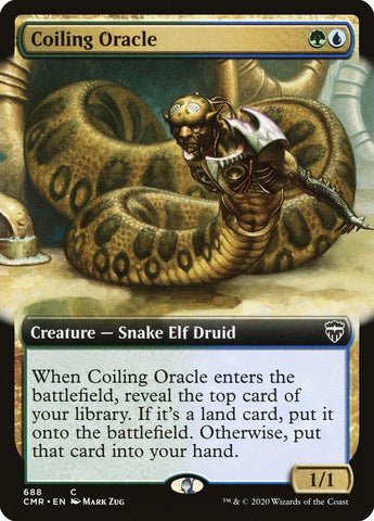 Image for Coiling Oracle (Extended Art) (688) [Commander Legends]