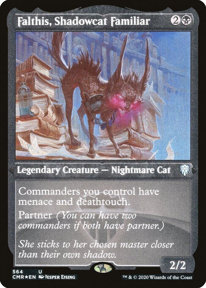 Image for Falthis, Shadowcat Familiar (Foil Etched) (564) [Commander Legends]