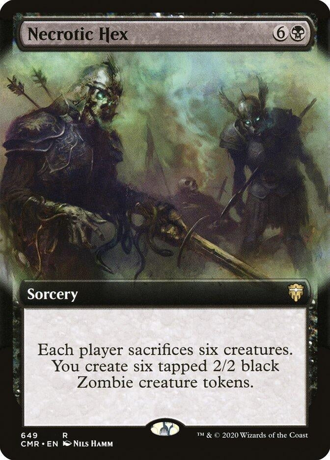 Image for Necrotic Hex (Extended Art) (649) [Commander Legends]