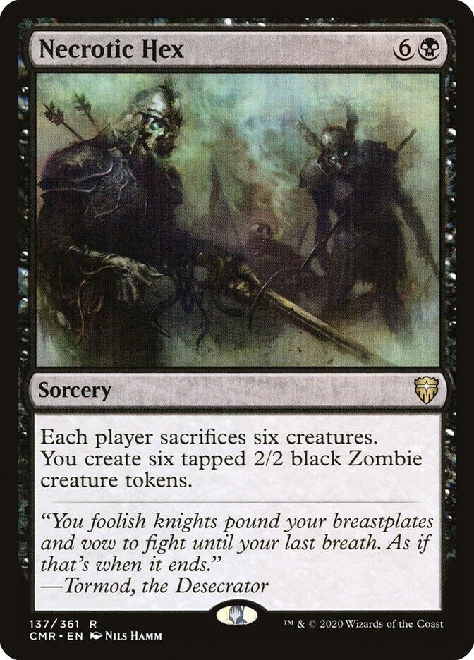 Image for Necrotic Hex (137) [Commander Legends]