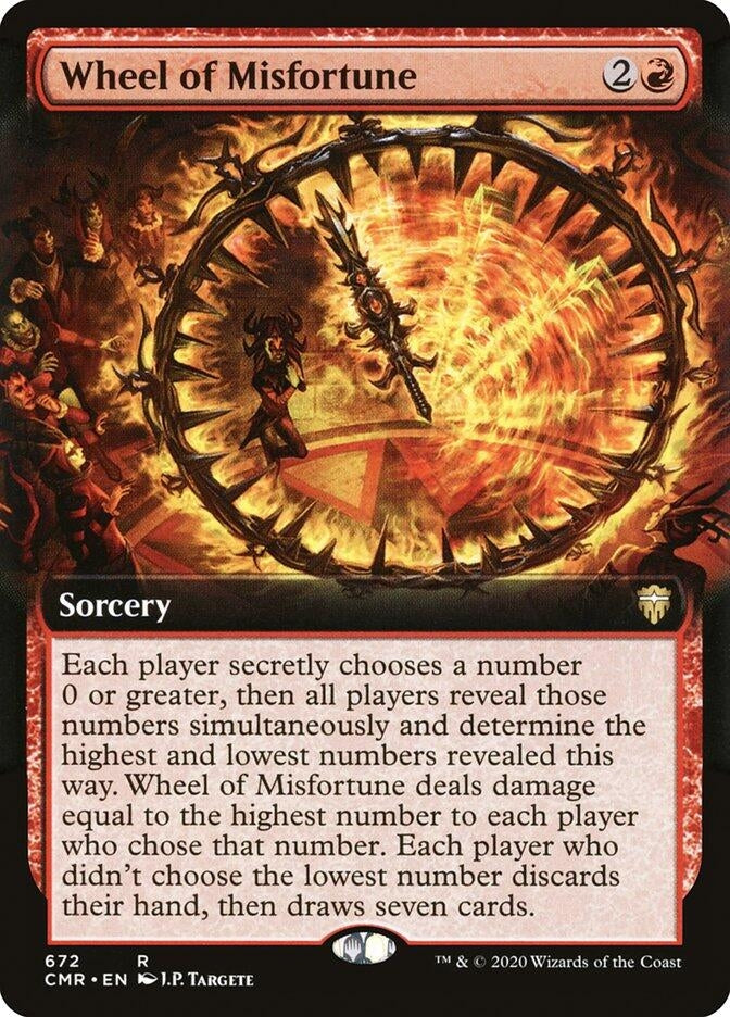 Image for Wheel of Misfortune (Extended Art) (672) [Commander Legends]