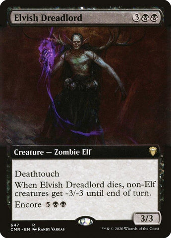 Image for Elvish Dreadlord (Extended Art) (647) [Commander Legends]