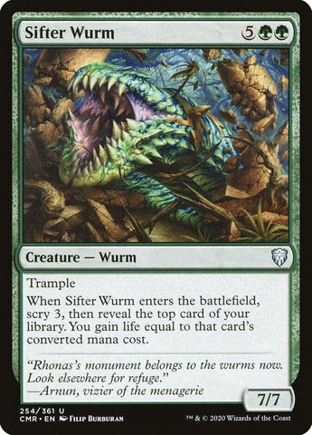 Image for Sifter Wurm (254) [Commander Legends]
