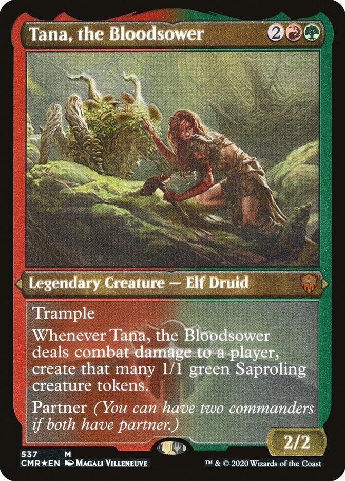 Image for Tana, the Bloodsower (Foil Etched) (537) [Commander Legends]