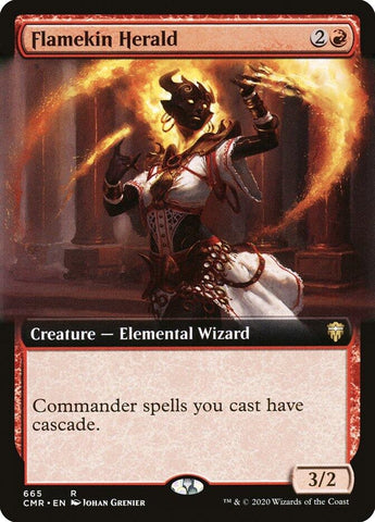 Image for Flamekin Herald (Extended Art) (665) [Commander Legends]