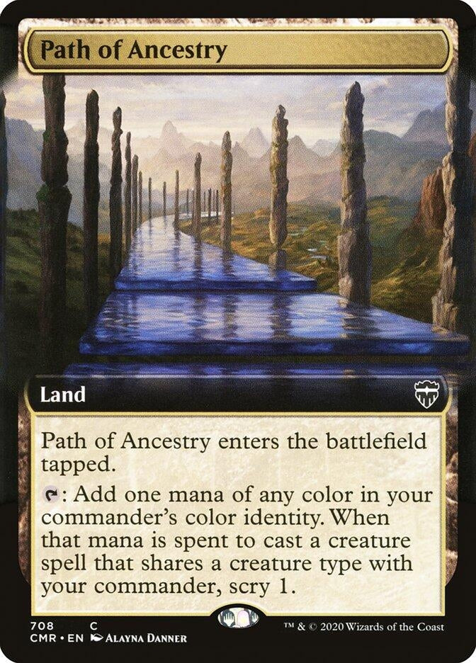 Image for Path of Ancestry (Extended Art) (708) [Commander Legends]