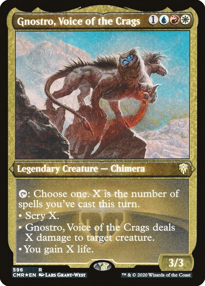 Image for Gnostro, Voice of the Crags (Foil Etched) (596) [Commander Legends]
