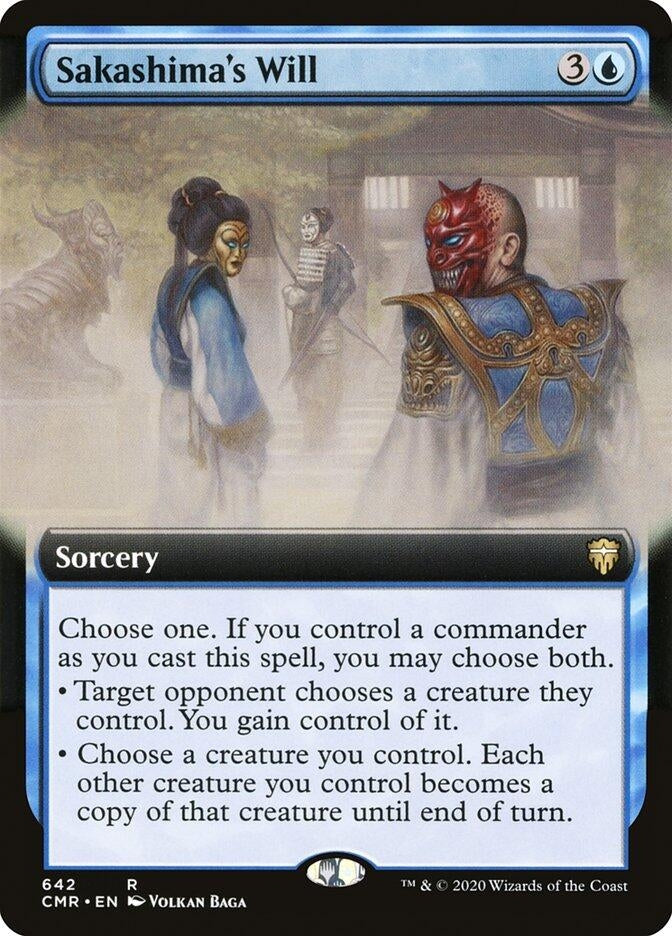 Image for Sakashima's Will (Extended Art) (642) [Commander Legends]