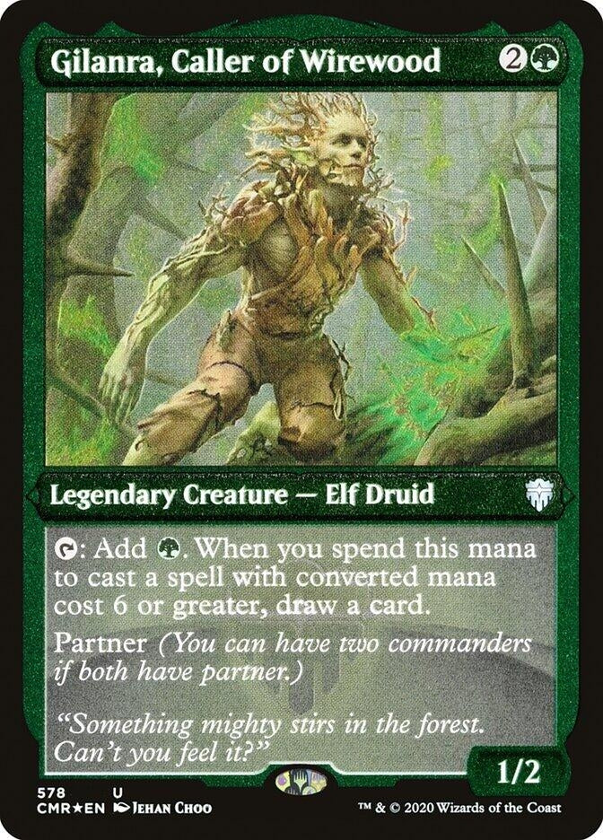 Image for Gilanra, Caller of Wirewood (Foil Etched) (578) [Commander Legends]