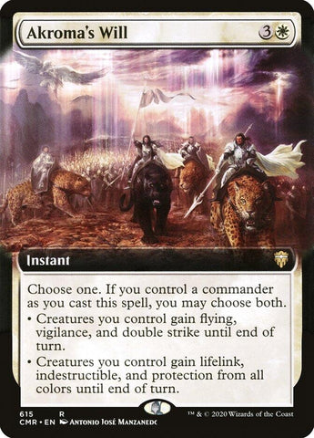 Image for Akroma's Will (Extended Art) (615) [Commander Legends]
