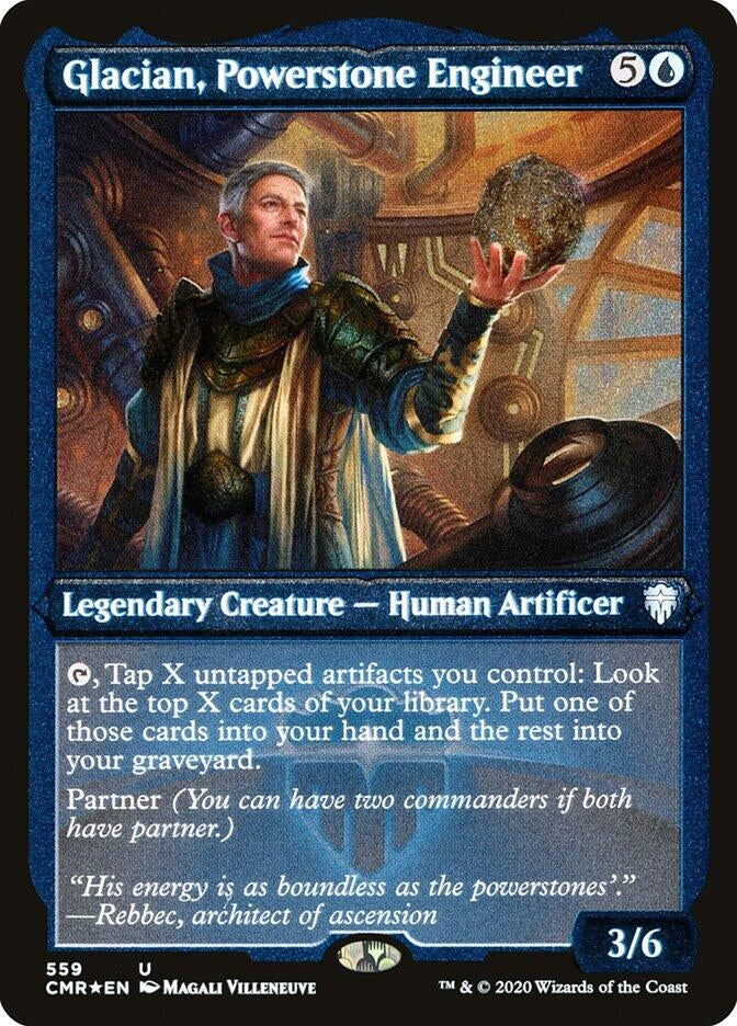 Image for Glacian, Powerstone Engineer (Foil Etched) (559) [Commander Legends]