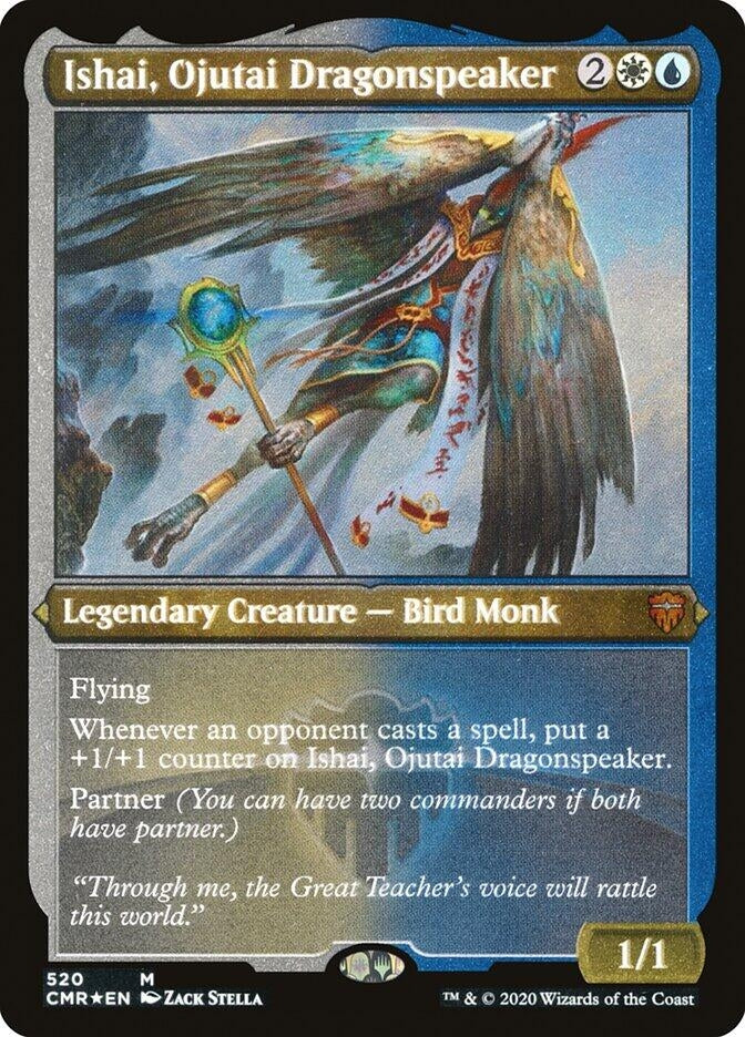 Image for Ishai, Ojutai Dragonspeaker (Foil Etched) (520) [Commander Legends]