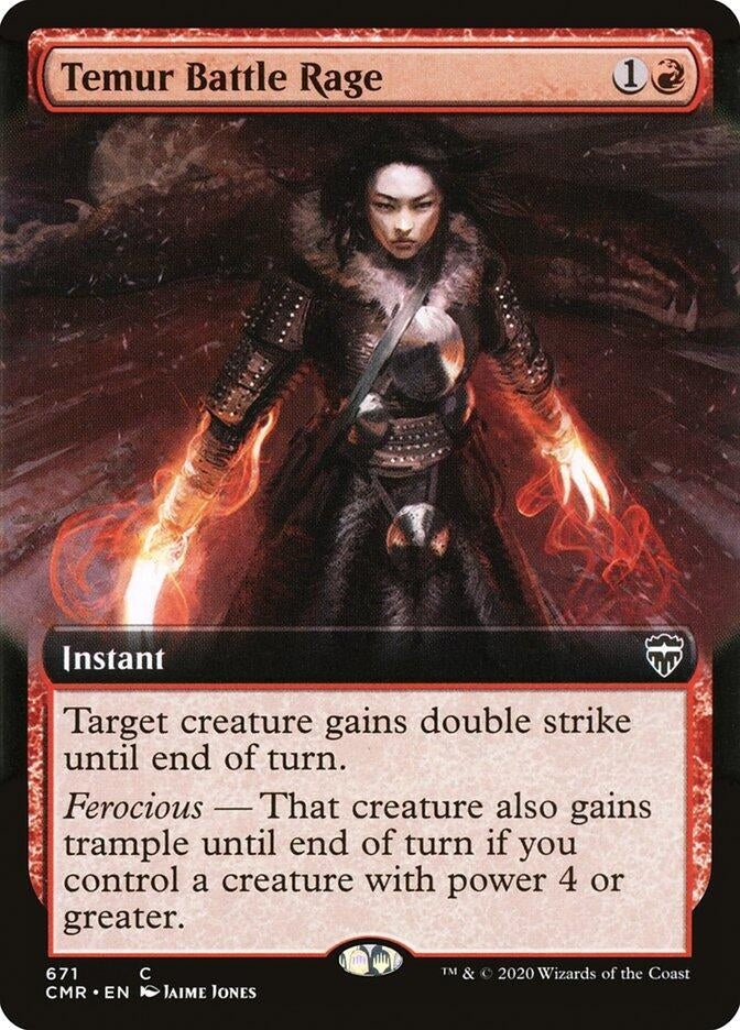 Image for Temur Battle Rage (Extended Art) (671) [Commander Legends]