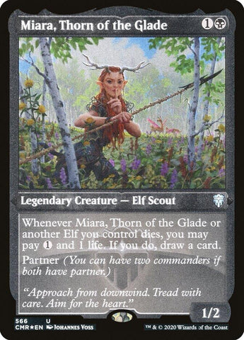 Image for Miara, Thorn of the Glade (Foil Etched) (566) [Commander Legends]
