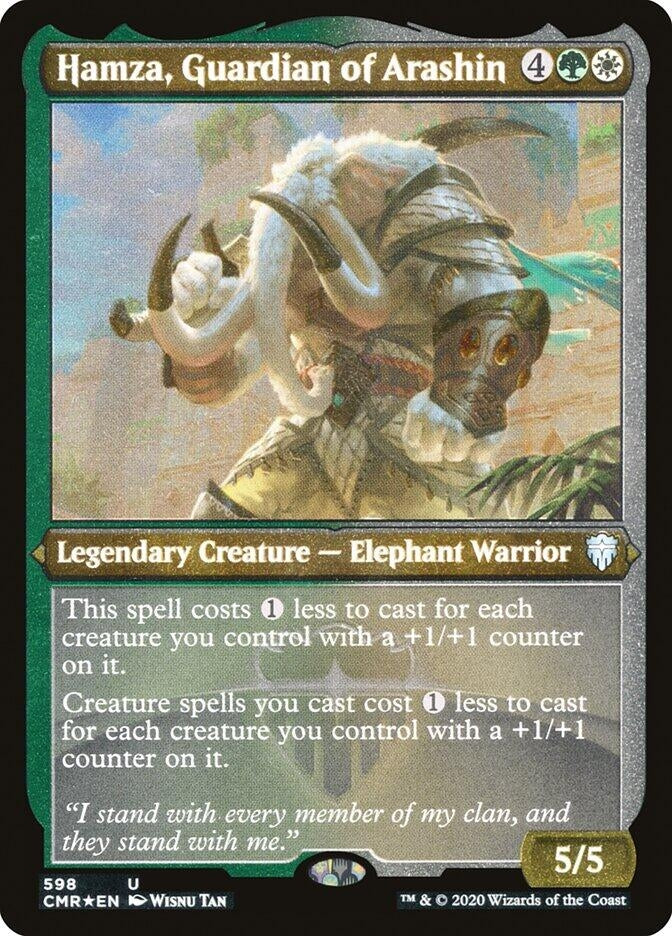 Image for Hamza, Guardian of Arashin (Foil Etched) (598) [Commander Legends]