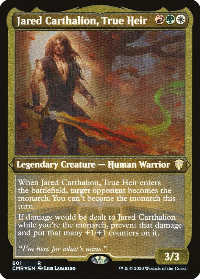 Image for Jared Carthalion, True Heir (Foil Etched) (601) [Commander Legends]