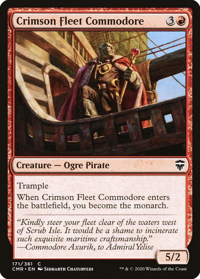 Image for Crimson Fleet Commodore (171) [Commander Legends]