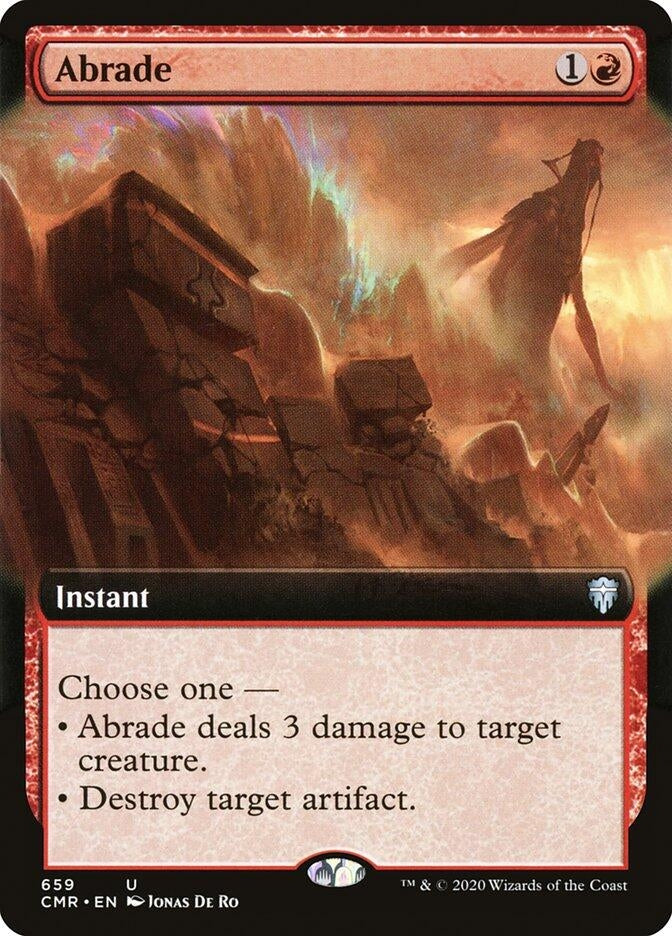 Image for Abrade (Extended Art) (659) [Commander Legends]