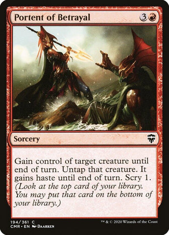 Image for Portent of Betrayal (194) [Commander Legends]