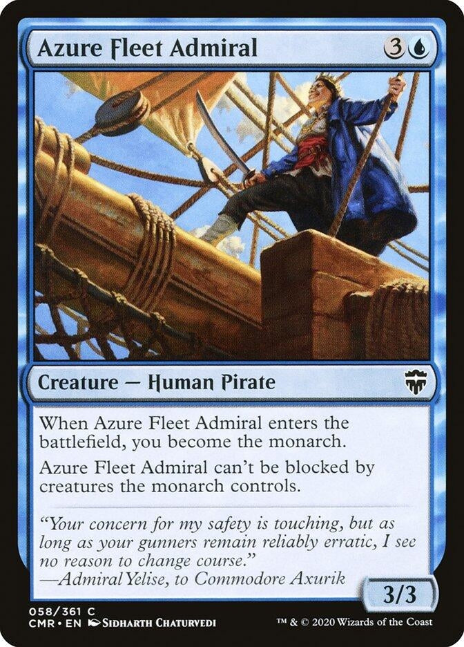 Image for Azure Fleet Admiral (58) [Commander Legends]