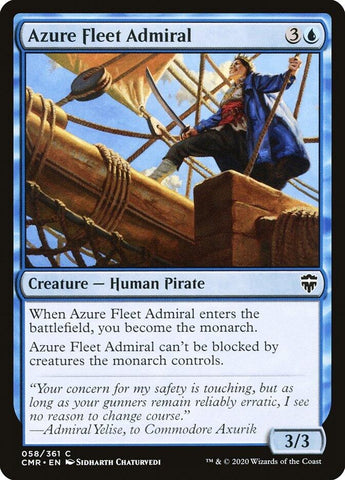 Image for Azure Fleet Admiral (58) [Commander Legends]