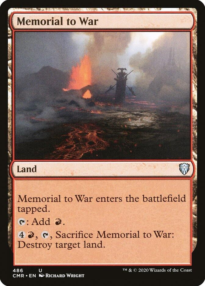 Image for Memorial to War (486) [Commander Legends]
