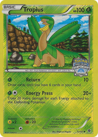 Image for Tropius (005/101) [League & Championship Cards]