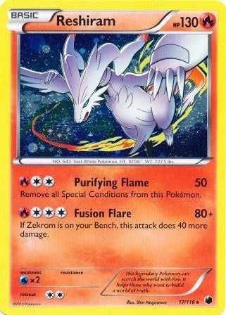 Reshiram - 17/116 (Cosmos Holo) (017/116) (Miscellaneous Cards & Products)