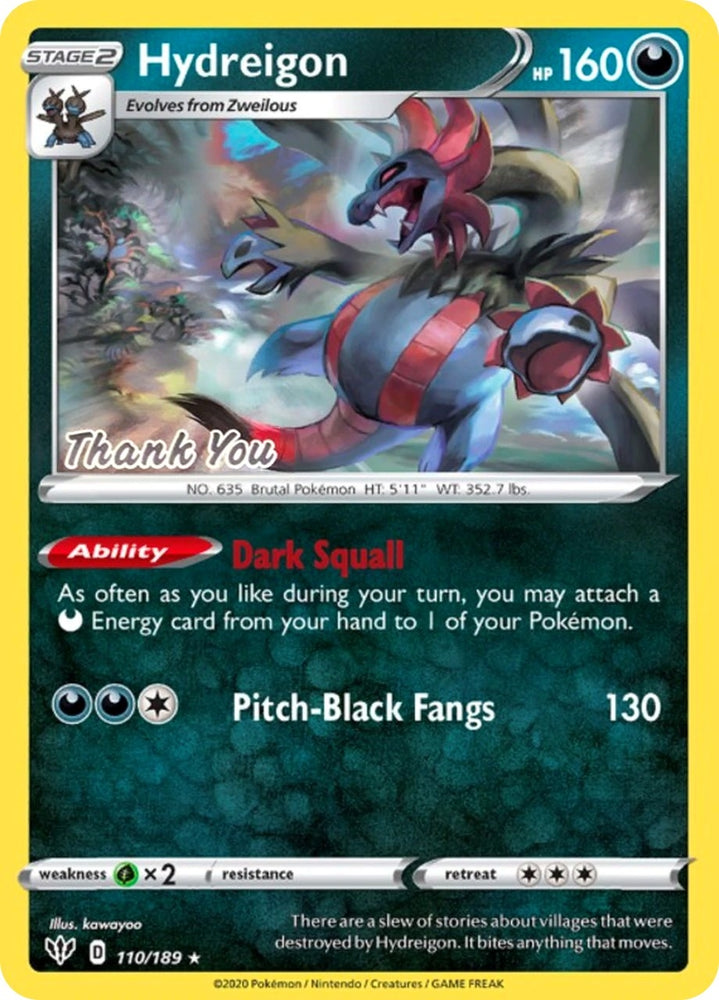 Hydreigon - 110/189 [Thank You] (110/189) (Miscellaneous Cards & Products)