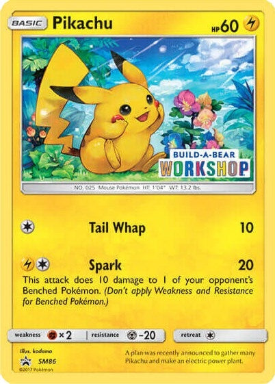 Pikachu - SM86 (Build-A-Bear Workshop Exclusive) (SM86) (Miscellaneous Cards & Products)