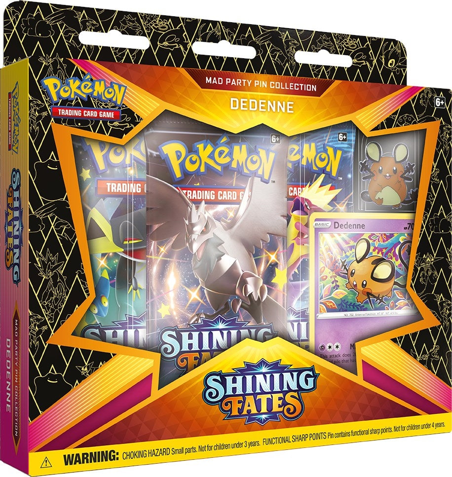 Image for Shining Fates Mad Party Pin Collection [Dedenne] [Shining Fates]