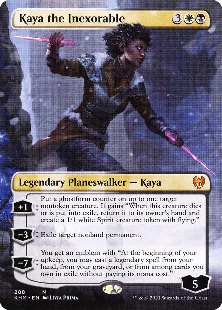 Image for Kaya the Inexorable (Borderless) (288) [Kaldheim]