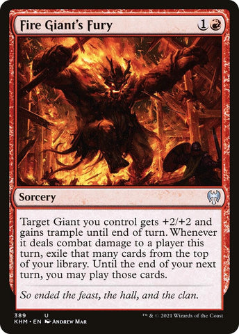 Image for Fire Giant's Fury (389) [Kaldheim]