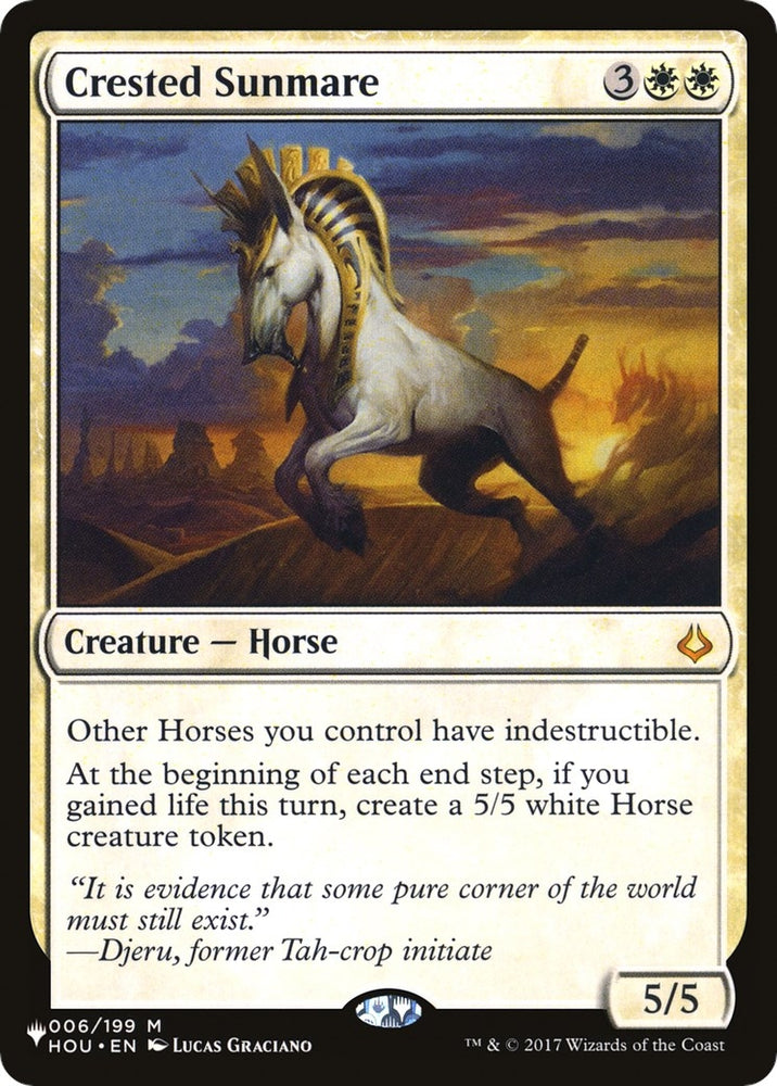 Image for Crested Sunmare (6) [The List Reprints]