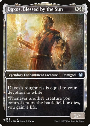 Image for Daxos, Blessed by the Sun (Showcase) (258) [The List Reprints]