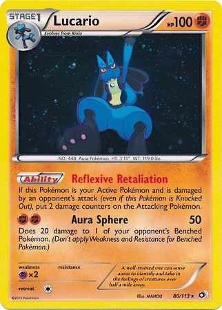 Lucario - 80/113 (Cosmos Holo) (080/113) (Miscellaneous Cards & Products)