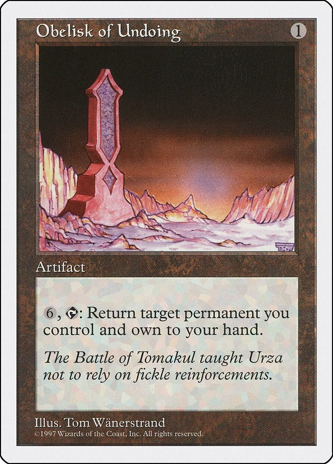 Image for Obelisk of Undoing [Fifth Edition]
