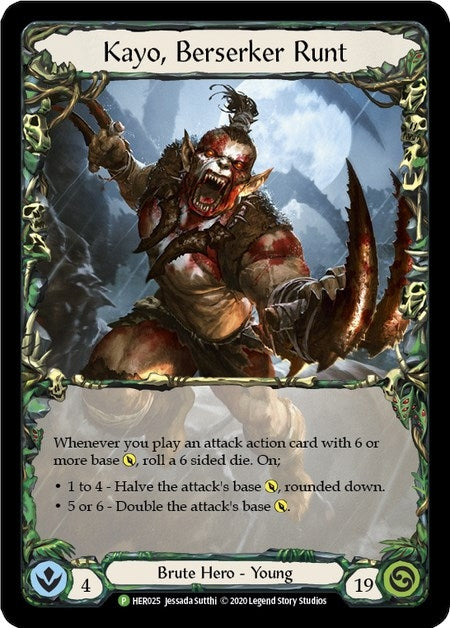 Image for Kayo, Berserker Runt - HER025 (HER025) (Flesh and Blood: Promo Cards) - Flesh and Blood TCG