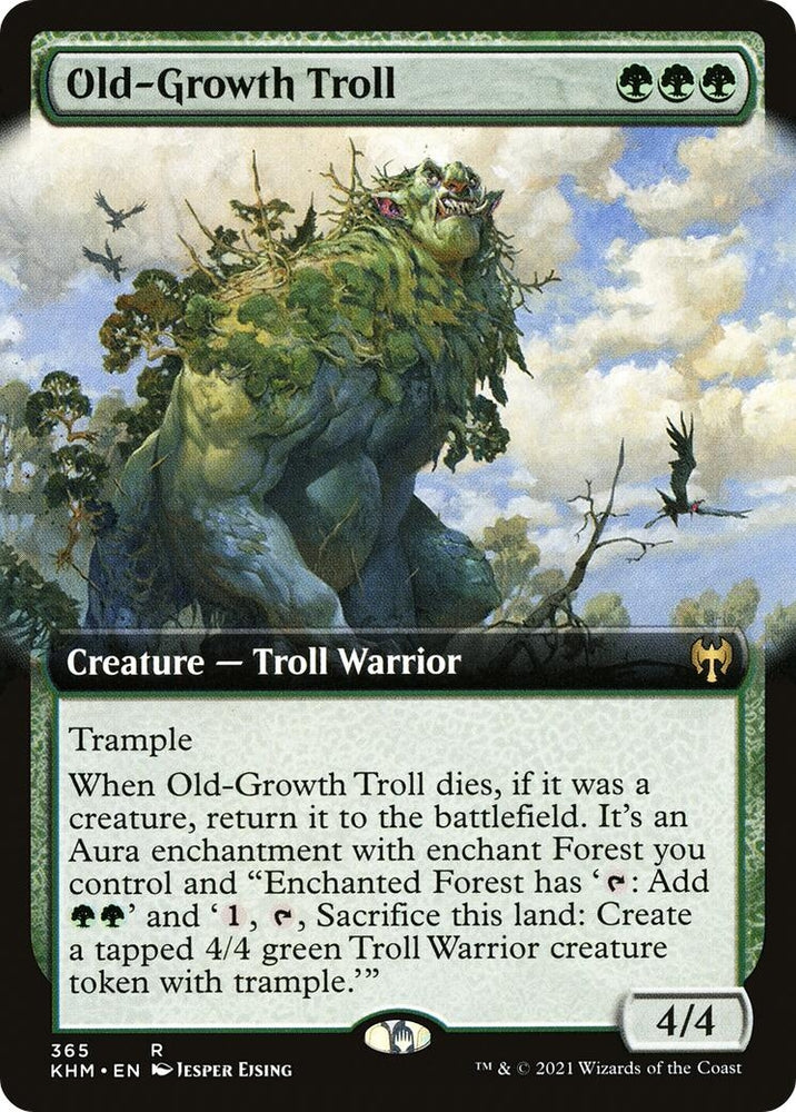 Image for Old-Growth Troll (Extended Art) (365) [Kaldheim]