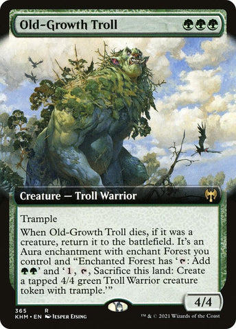 Image for Old-Growth Troll (Extended Art) (365) [Kaldheim]