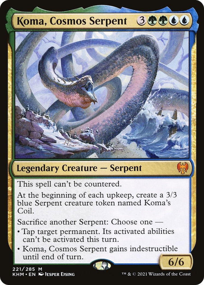 Image for Koma, Cosmos Serpent (221) [Kaldheim]