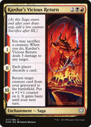 Image for Kardur's Vicious Return (217) [Kaldheim]