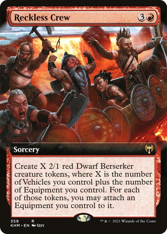 Image for Reckless Crew (Extended Art) (359) [Kaldheim]