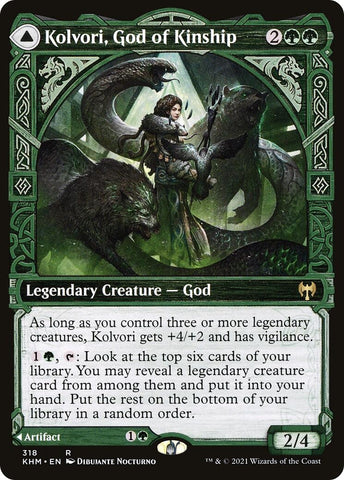 Image for Kolvori, God of Kinship (Showcase) (318) [Kaldheim]