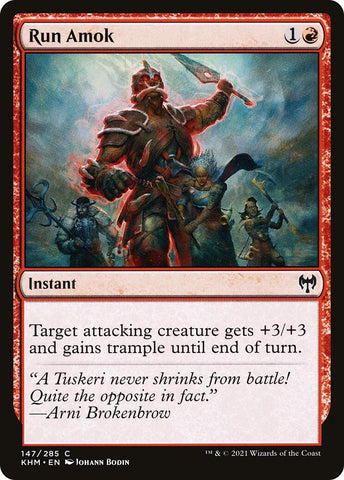 Image for Run Amok (147) [Kaldheim]
