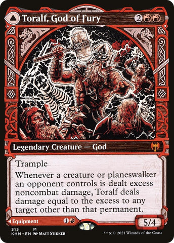 Image for Toralf, God of Fury (Showcase) (313) [Kaldheim]