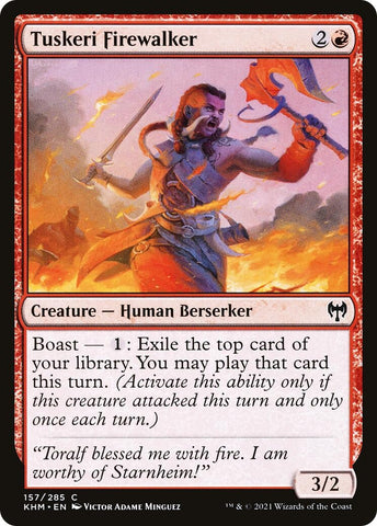 Image for Tuskeri Firewalker (157) [Kaldheim]