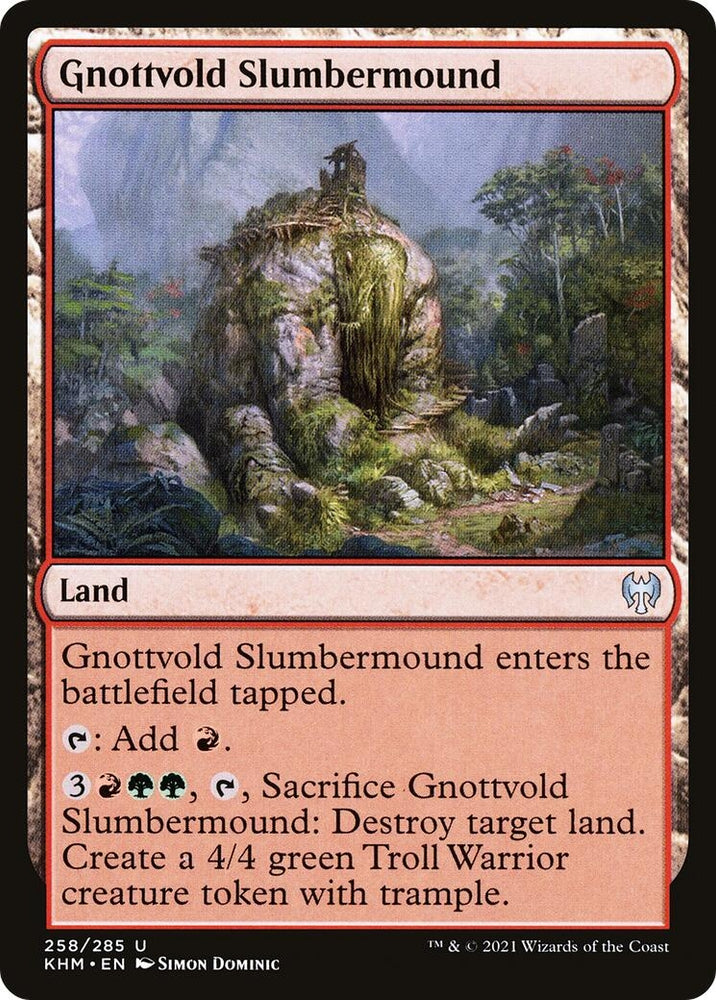 Image for Gnottvold Slumbermound (258) [Kaldheim]